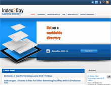 Tablet Screenshot of index2day.com